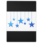 Porte-bloc Décorations de Noël Bleues (Dos)