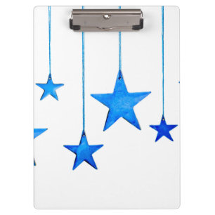 Porte-bloc Décorations de Noël Bleues