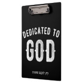 PORTE-BLOC DÉDIÉ À DIEU PERSONNALISABLE COOL TEXTE BLANC (Gauche)