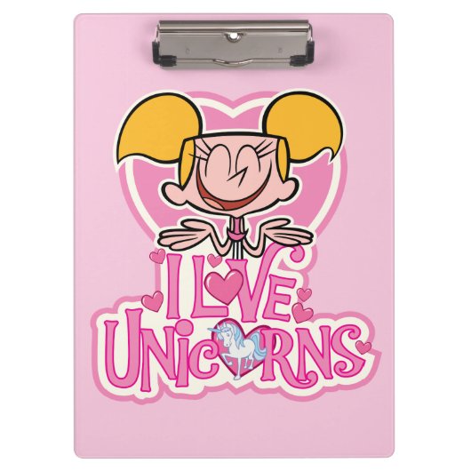 Porte-bloc Dee Dee - I Love Unicorns (Devant)
