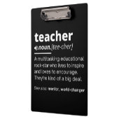 Porte-bloc Définition de l'enseignant - Drôle Enseignant Ense (Gauche)