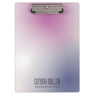 Porte-bloc Dégradé esthétique minimaliste rose violet blanc