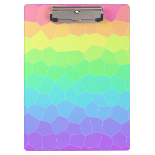 Porte-bloc Dégradé géométrique arc-en-ciel lumineux