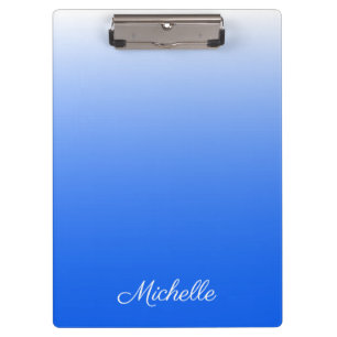 Porte-bloc dégradé personnalisé ombre électrique bleu