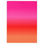 Porte-bloc Dégradé rose, rouge et orange (Dos)