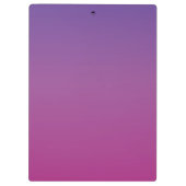 Porte-bloc Dégradé vibrant de pourpre à rose (Dos)