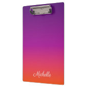 Porte-bloc dégradé violet, rose et orange foncé (Gauche)