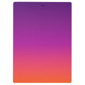 Porte-bloc dégradé violet, rose et orange foncé (Dos)