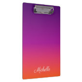 Porte-bloc dégradé violet, rose et orange foncé (Swatch)