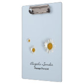 Porte-bloc Délégants marguerites blancs bleus (Gauche)