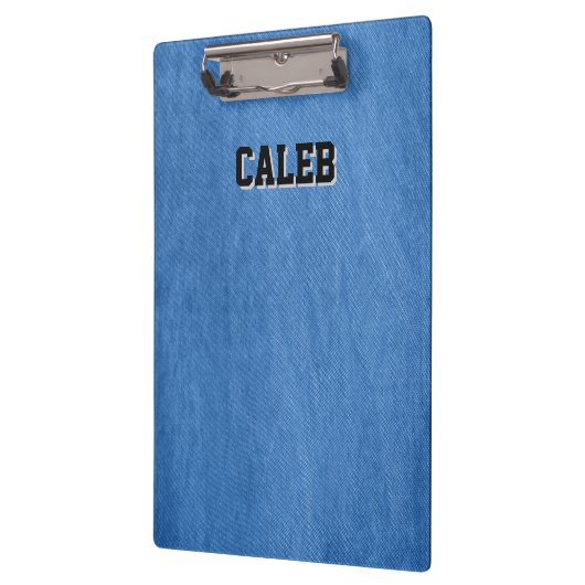 Porte-bloc denim bleu (Gauche)