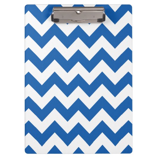 Porte-bloc Denim Blue Bold Chevron (Devant)