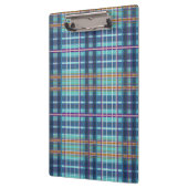 Porte-bloc Denim vérifié avec plusieurs Carrés en bleu (Gauche)