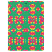 Porte-bloc DENISE ~ Conception Rose, Rouge, Jaune et Verte (Dos)