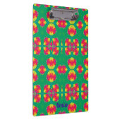 Porte-bloc DENISE ~ Conception Rose, Rouge, Jaune et Verte (Swatch)