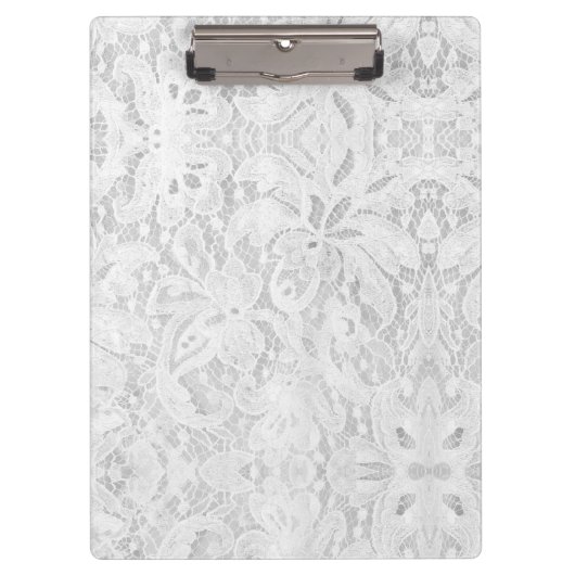 Porte-bloc Dentelle blanche tombante (Devant)