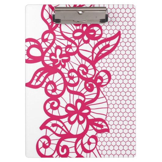 Porte-bloc Dentelle rouge (Devant)