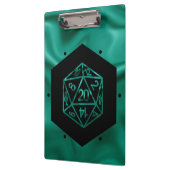 Porte-bloc Dés RPG | Emerald Imaginaire Tabletop Retro Gamer (Gauche)