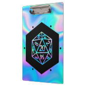 Porte-bloc Dés RPG | Holo Imaginaire Retro Tabletop PnP Gamer (Gauche)