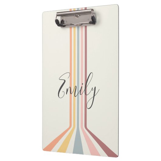 Porte-bloc Design à rayures de style rétro Pastel (Gauche)
