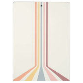 Porte-bloc Design à rayures de style rétro Pastel (Dos)