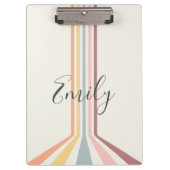 Porte-bloc Design à rayures de style rétro Pastel (Devant)