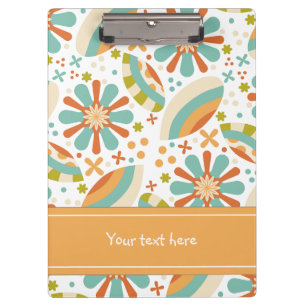 Porte-bloc Design abstrait coloré avec fleurs