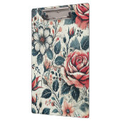 Porte-bloc Design Abstrait de fleurs roses. Motif avec (Gauche)