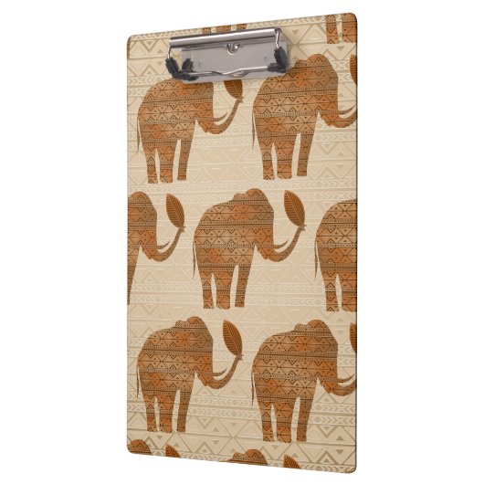 Porte-bloc Design d'art tribal des éléphants (Gauche)