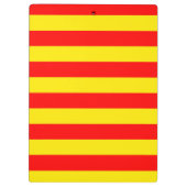 Porte-bloc Design de bandes rouge et jaune (Dos)