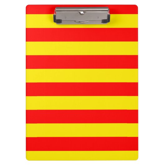 Porte-bloc Design de bandes rouge et jaune (Devant)