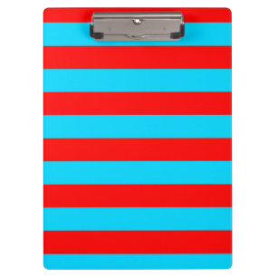Porte-bloc Design de bandes rouges et bleues