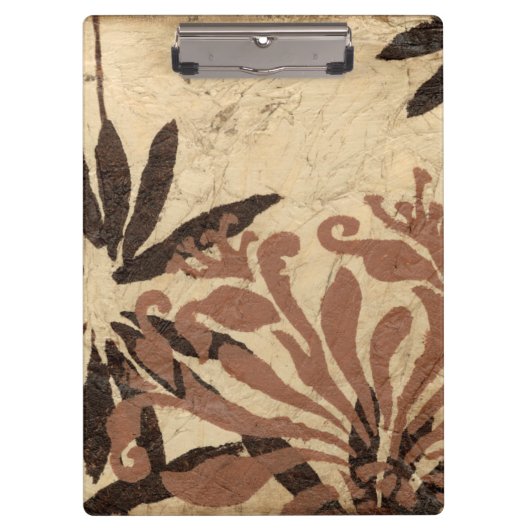 Porte-bloc Design de crayon floral avec Feuilles tawny (Devant)