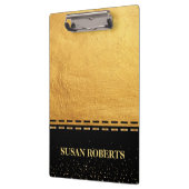 Porte-bloc Design de luxe noir et or (Gauche)