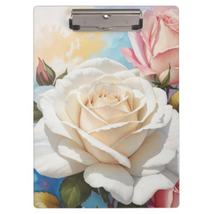 Porte-bloc Design de peinture Rose Bouquet