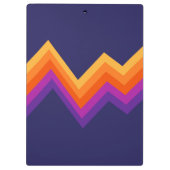 Porte-bloc Design de zigzag rouge, orange et jaune rétro (Dos)