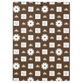 Porte-bloc Design élégant À damiers Motif (Dos)