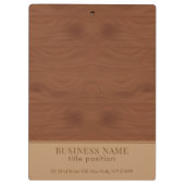 Porte-bloc Design En Bois Avec Logo (Dos)