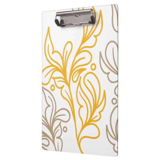 Porte-bloc Design en feuille Boho d'or (Gauche)