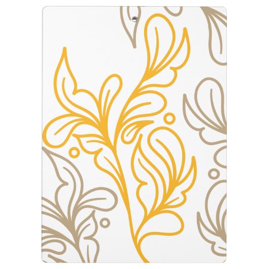 Porte-bloc Design en feuille Boho d'or (Dos)