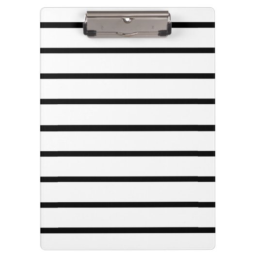 Porte-bloc Design en rayures blanches et noires (Devant)