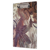 Porte-bloc Design floral abstrait marron 1 (Gauche)
