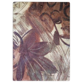 Porte-bloc Design floral abstrait marron 1 (Dos)