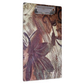 Porte-bloc Design floral abstrait marron 1 (Swatch)
