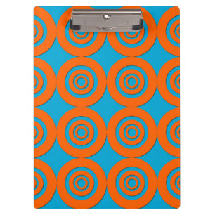 Porte-bloc Design Géométrique Moderne Aqua et Orange