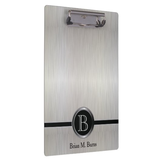 Porte-bloc Design Monogramme Exécutif - Acier Bracelet Blanc (Swatch)