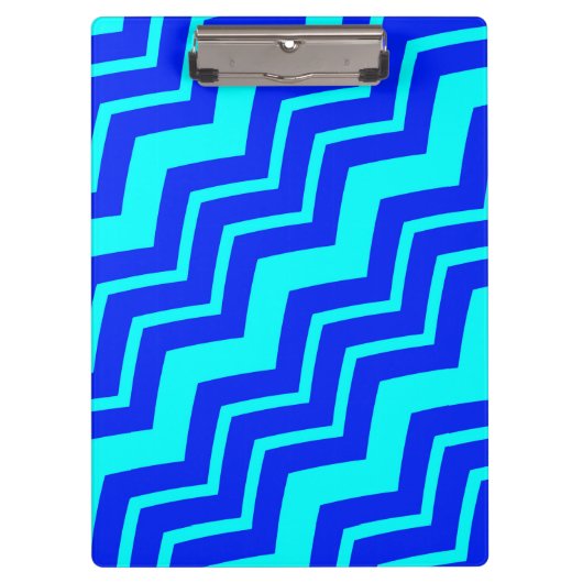 Porte-bloc Design Motif Blue Zig Zag Chevron (Devant)