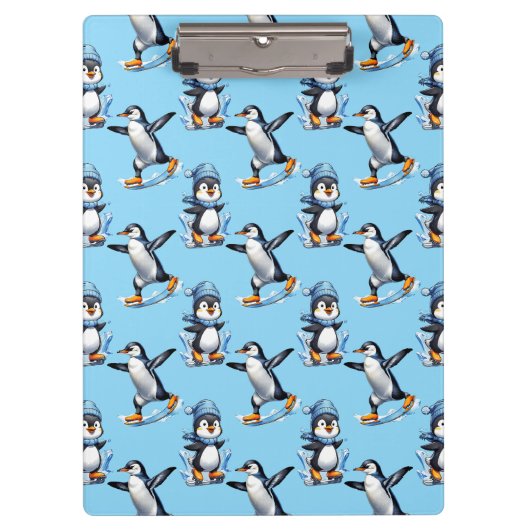 Porte-bloc Design Motif de pingouins (Devant)