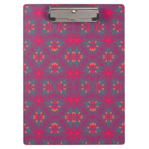 Porte-bloc Design rose, violet, jaune et gris