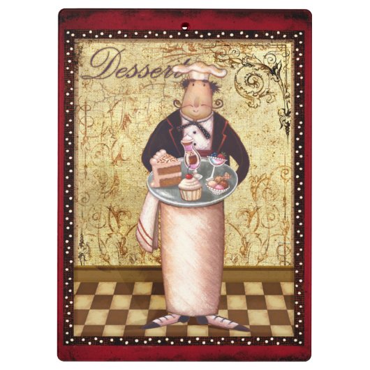 Porte-bloc Dessert de chef (Dos)